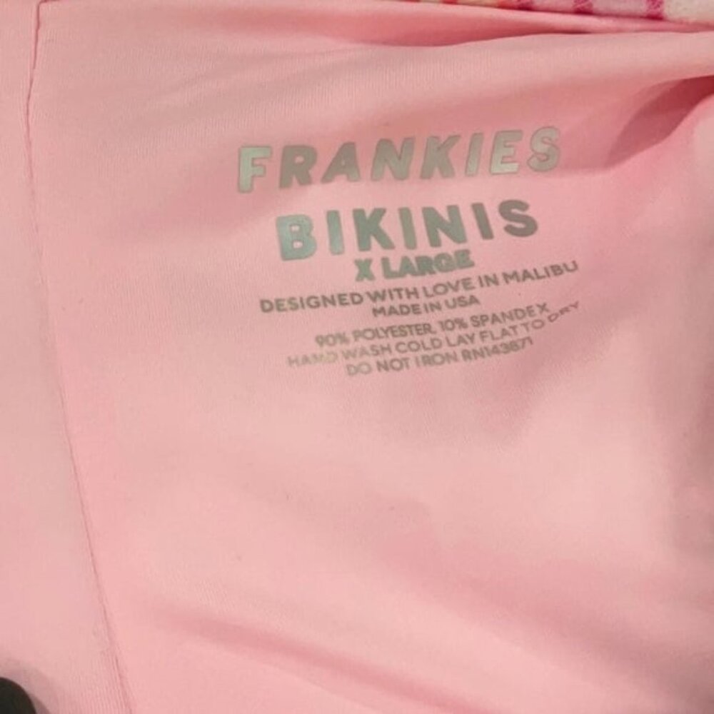 NWT Frankie’s Bikinis Katarina Cheeky Solar Stripe Velvet Bikini Bottoms - Picture 3 of 7